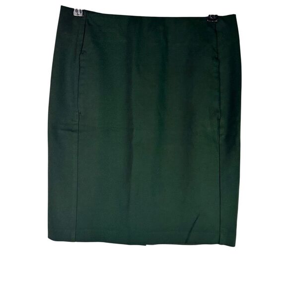 J. Jill Ponte Knit Pencil Skirt Small Forest Green - Picture 3 of 9